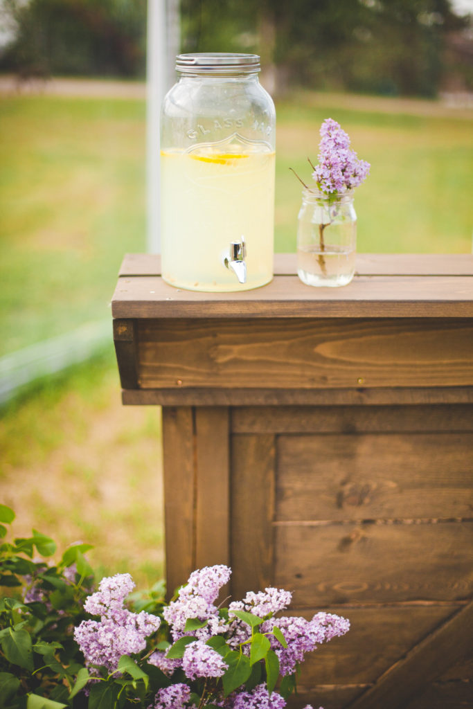 lilac lemonade a refreshing drink in the spring
