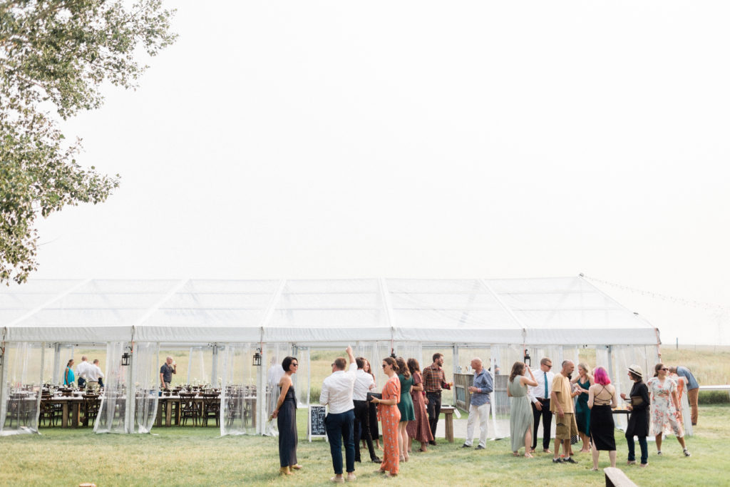 An outdoor wedding in the Canadian Prairies - A reception to remember