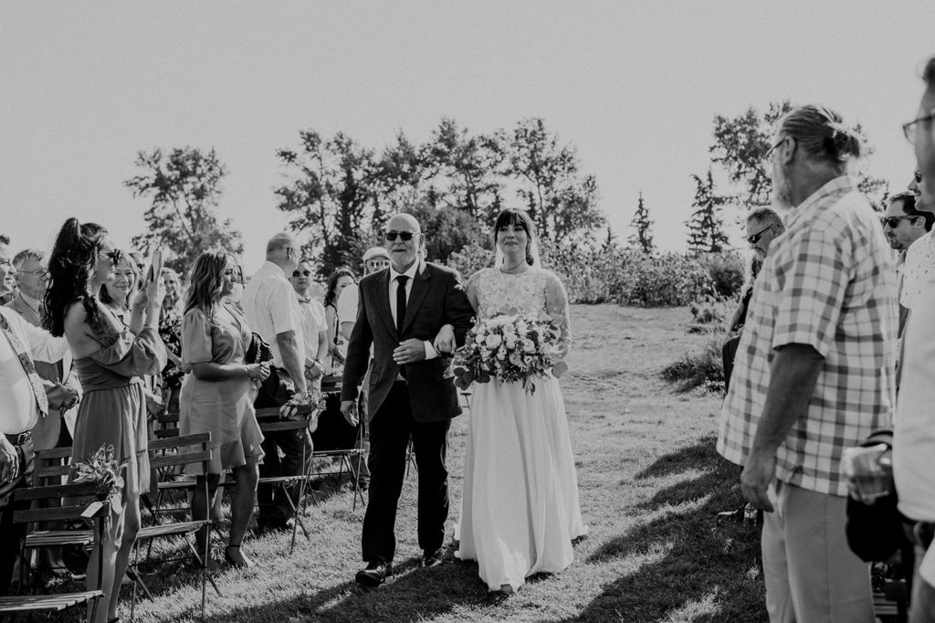 Jessica and Adam - An artful day. Alberta Outdoor wedding venue. The Gathered